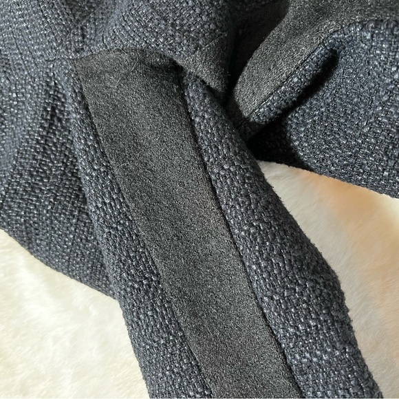 Ted Baker London Ayeleen Textured Jacket Black Tweed Size 3 Medium - Picture 16 of 16